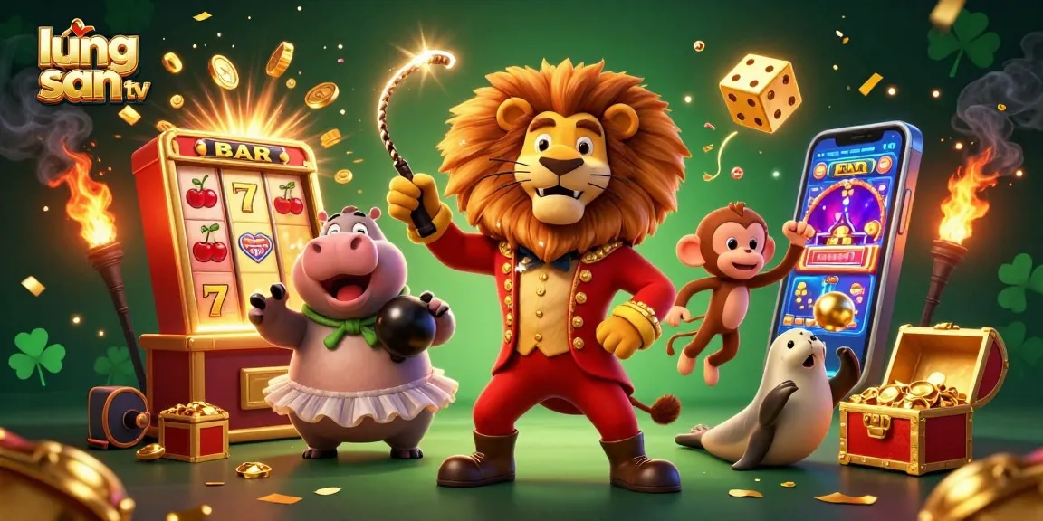 Experience thrilling gambling with lương sơn tv's vibrant 3D casino scene featuring dazzling characters.