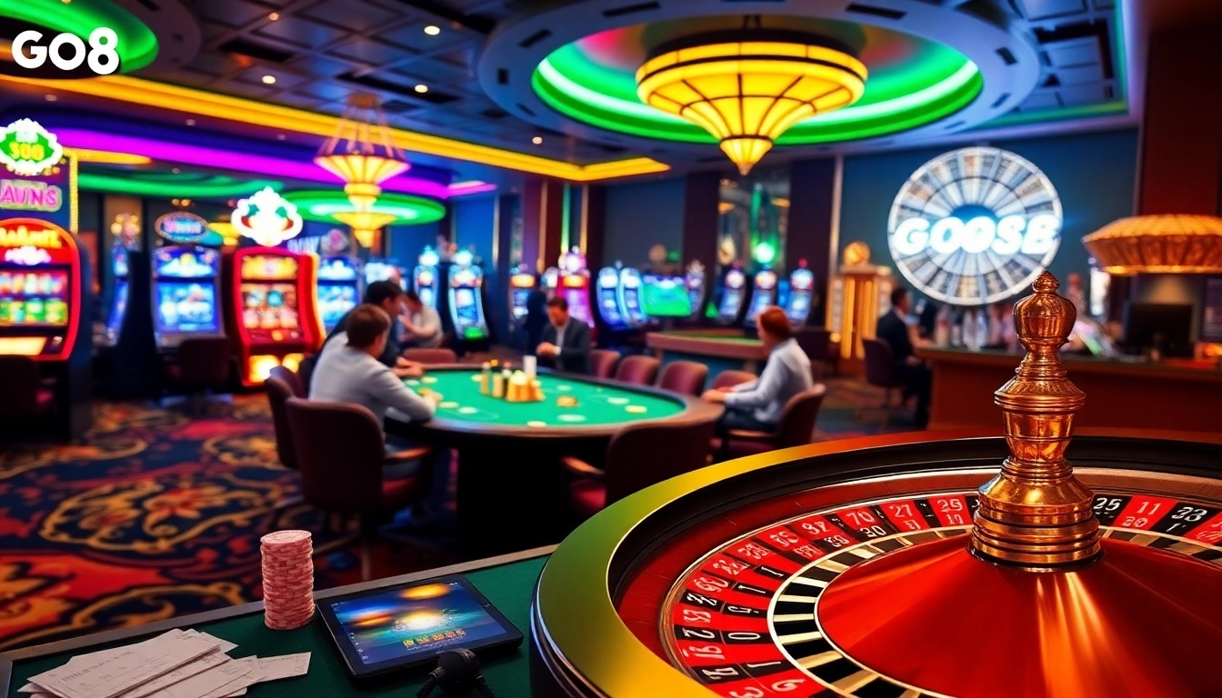 Players enjoying an exciting poker game at Go88's vibrant online casino.