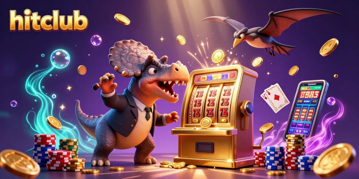 hitclub showcases a pachycephalosaurus winning jackpots at a casino, capturing thrilling moments
