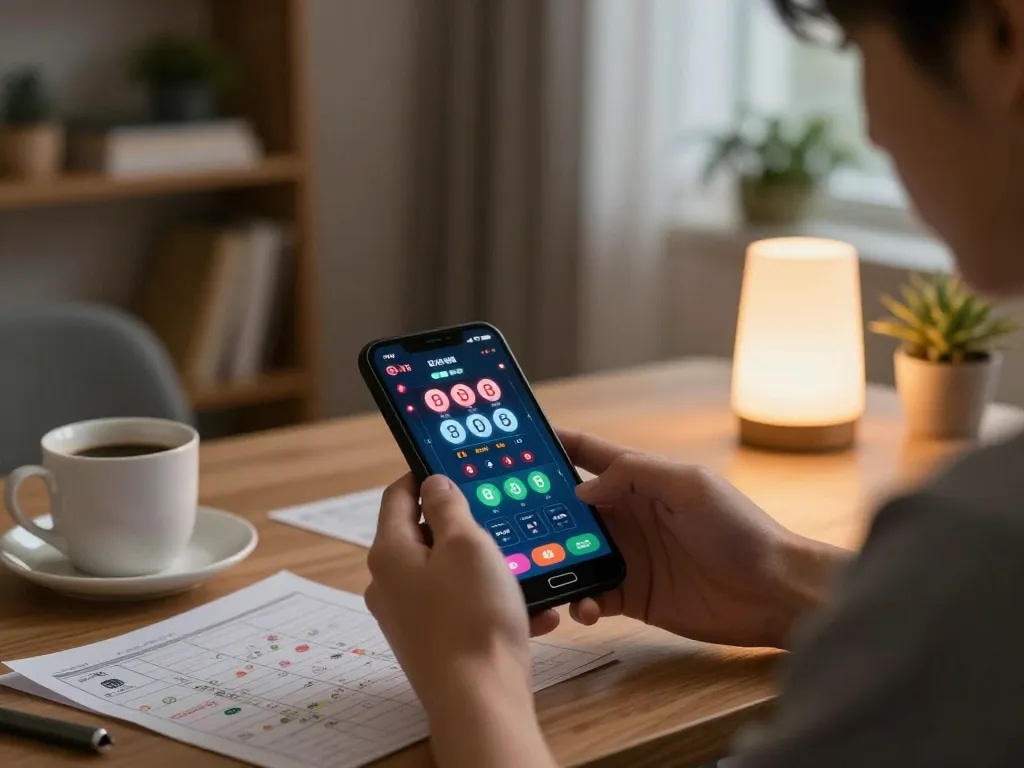 Engaging gameplay of tai xiu online where the user analyzes betting options on a mobile app