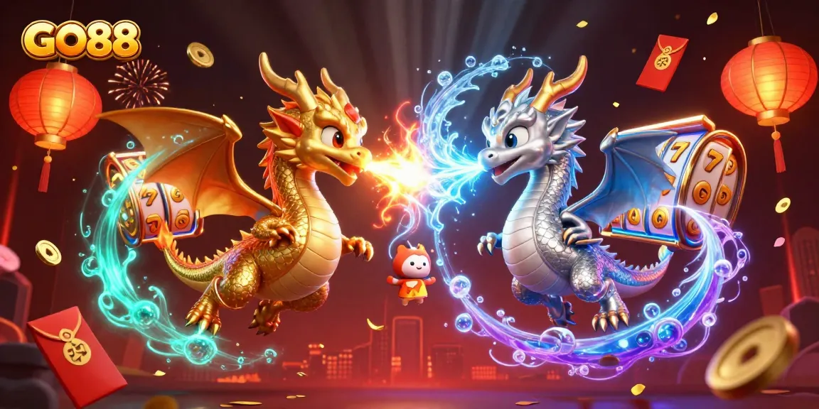 Engage with GO88's vibrant slots and jackpots in a mesmerizing 3D casino scene.