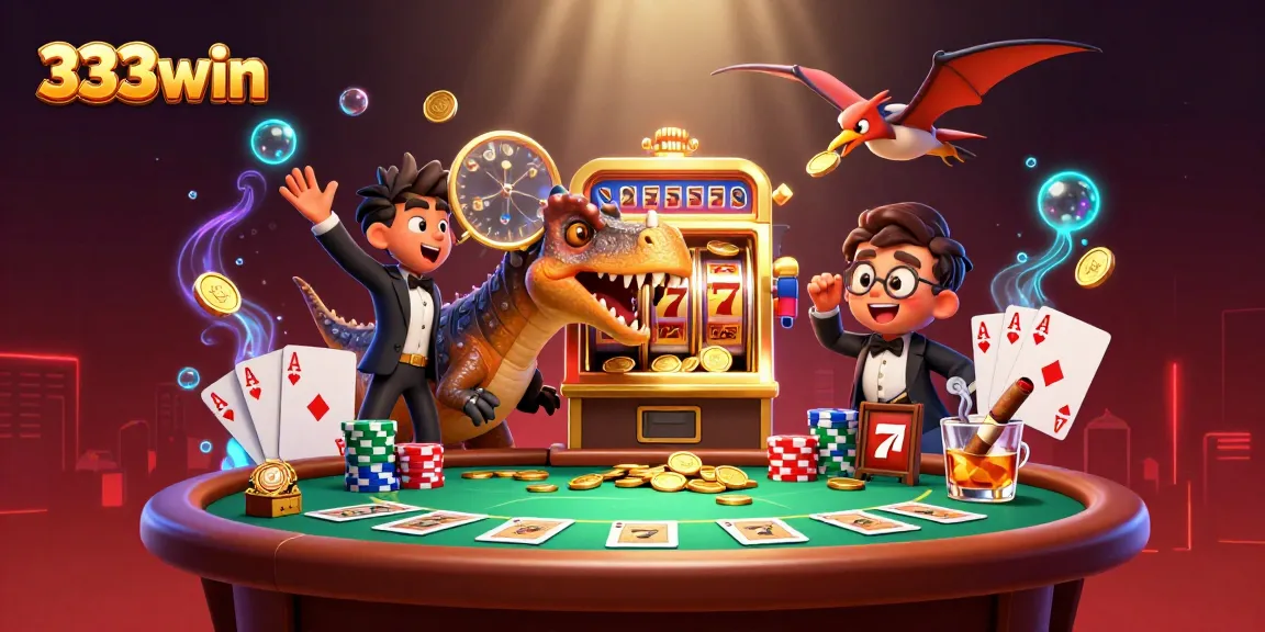 Experience thrilling wins at 333win with a dynamic casino scene featuring action and excitement.