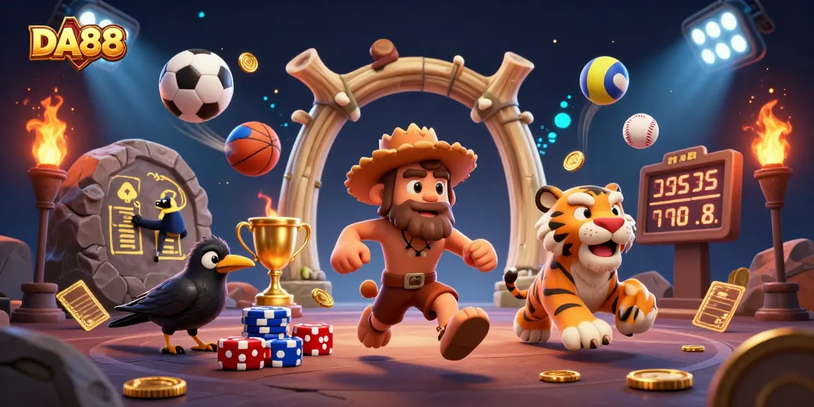 Experience thrilling betting action at DA88, where a prehistoric casino comes to life with dynamic sports elements!