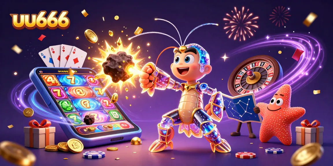 Engage with uu666 in slots excitement as cartoon samurai battles through golden gems and coins.
